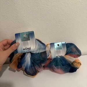 Scunci by Conair Multicolor Hair Tie Scrunchies Bundle of 2